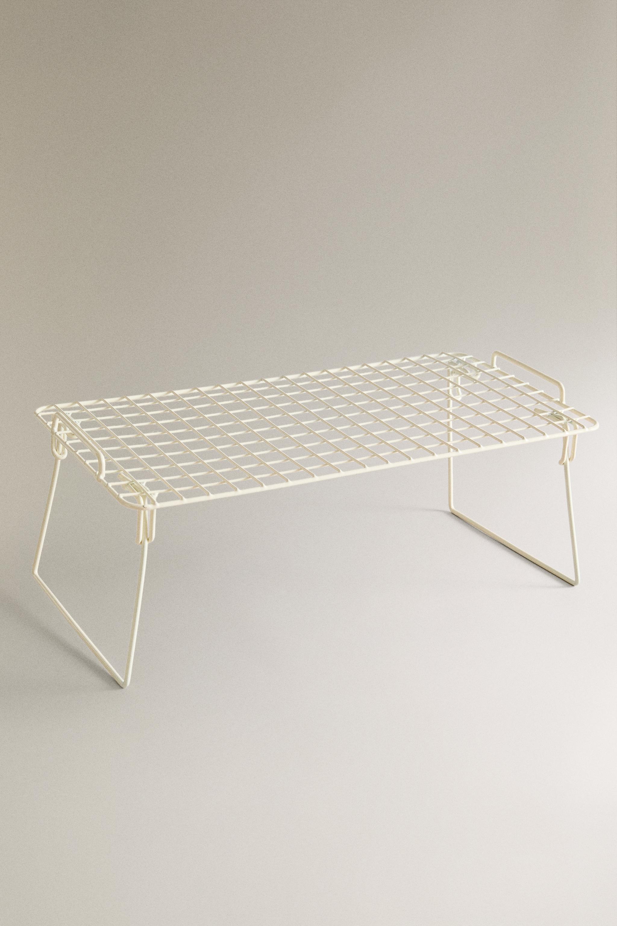 FOLDABLE LACQUERED METAL RACK